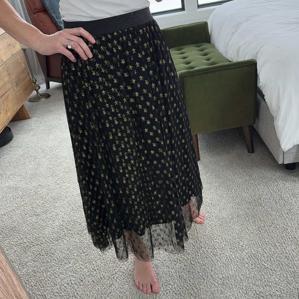 Black tulle skirt